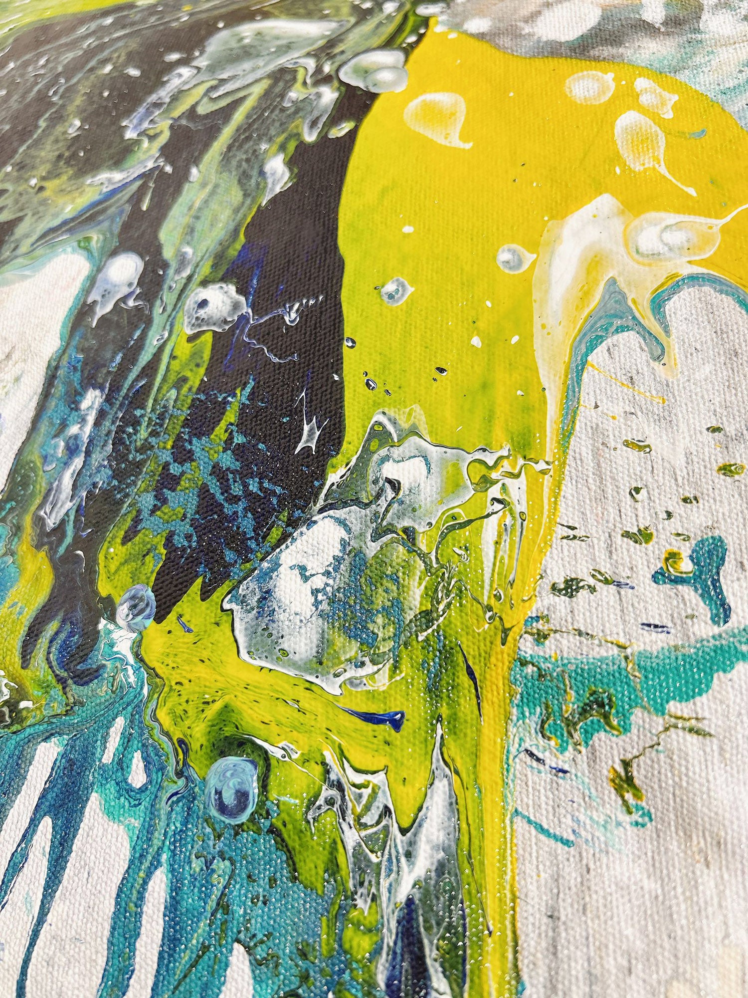SPIN ART 藝術帆布包 【綠松之浪】 (Turquoise Tides)