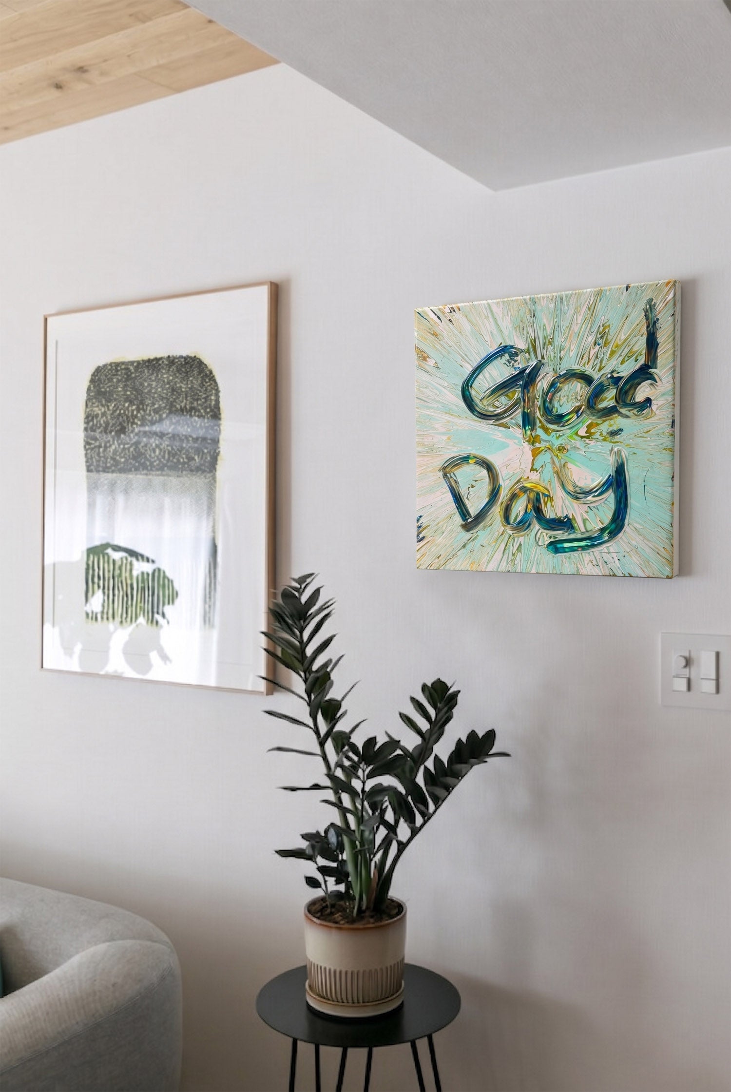 「Good Day」動態藝術畫 40CM