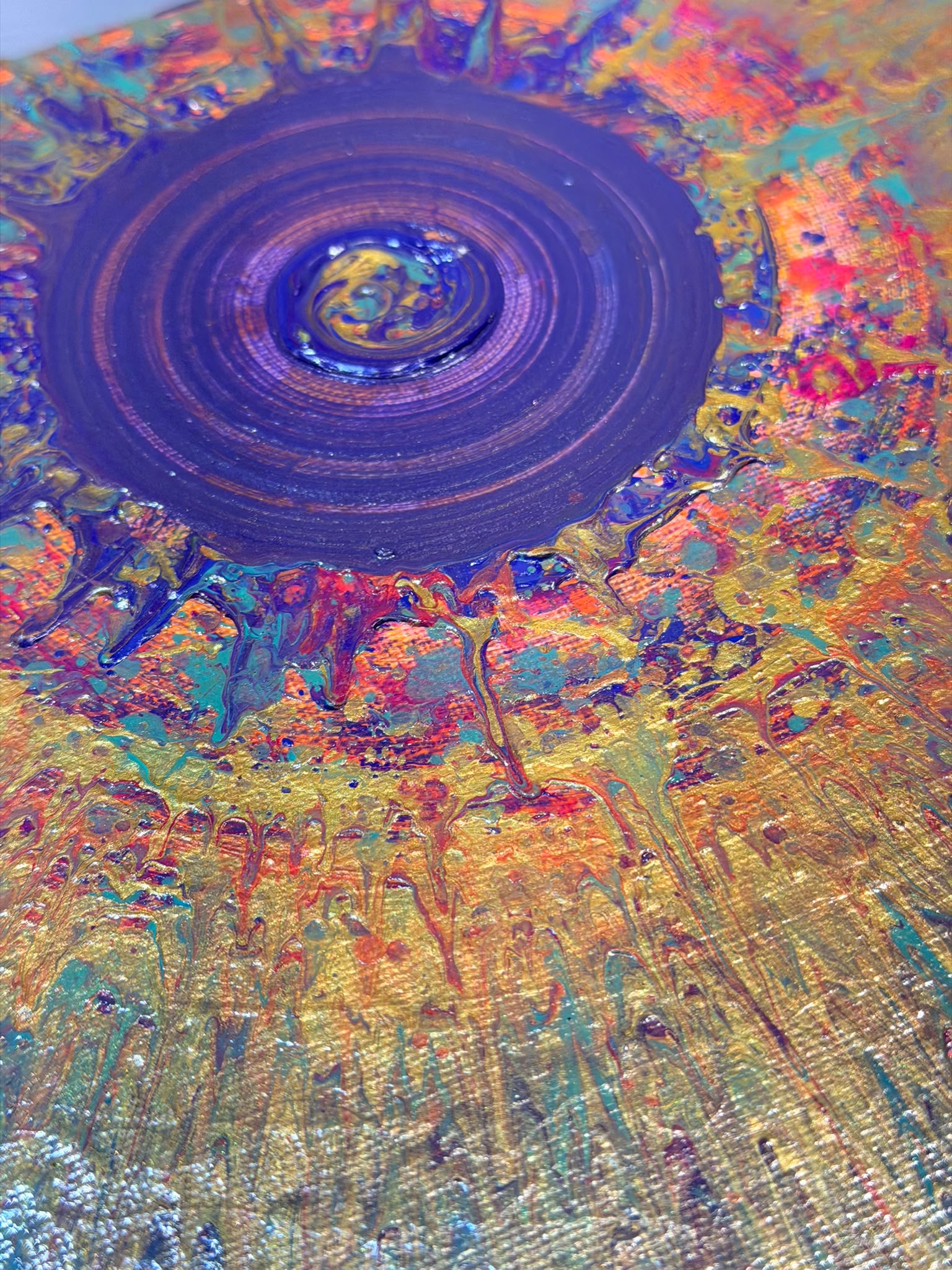 「 太陽風暴」Solar Storm 動態藝術畫 30CM
