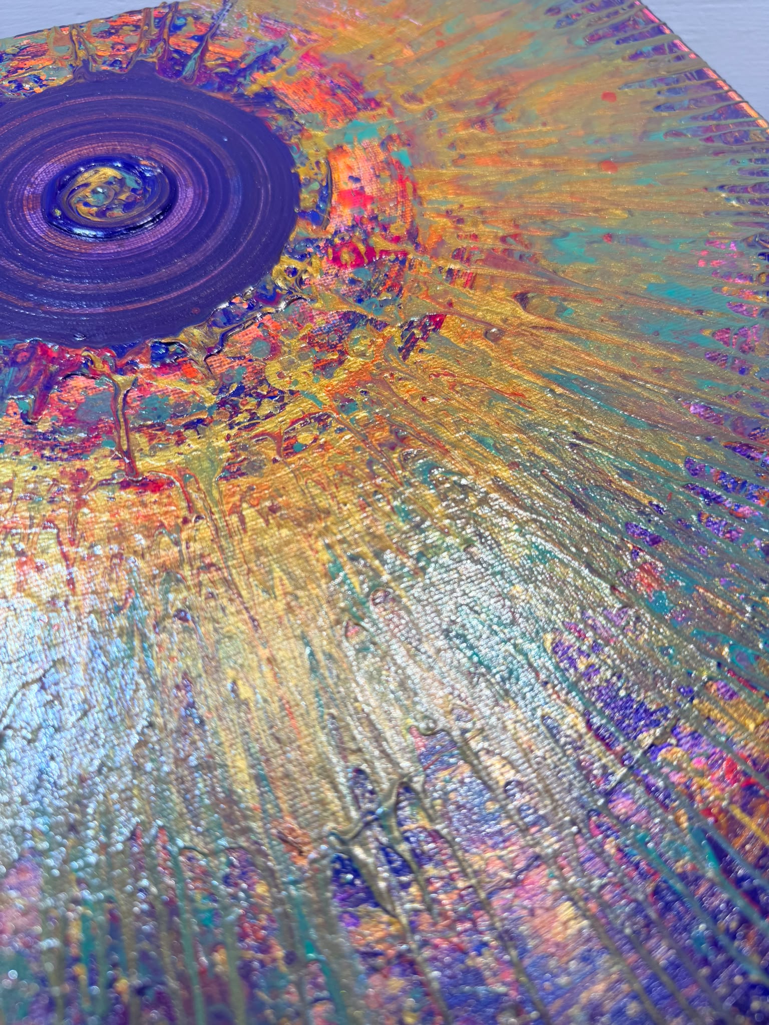 「 太陽風暴」Solar Storm 動態藝術畫 30CM
