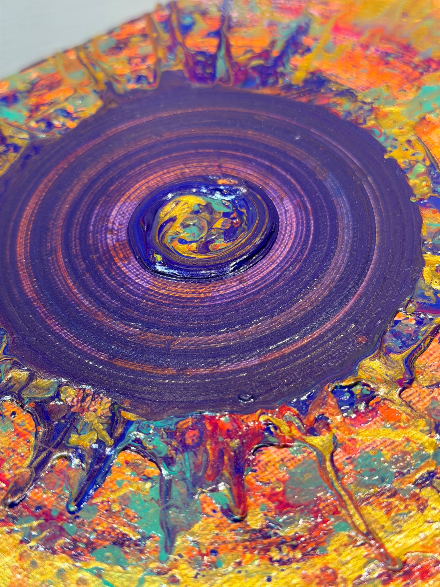 「 太陽風暴」Solar Storm 動態藝術畫 30CM