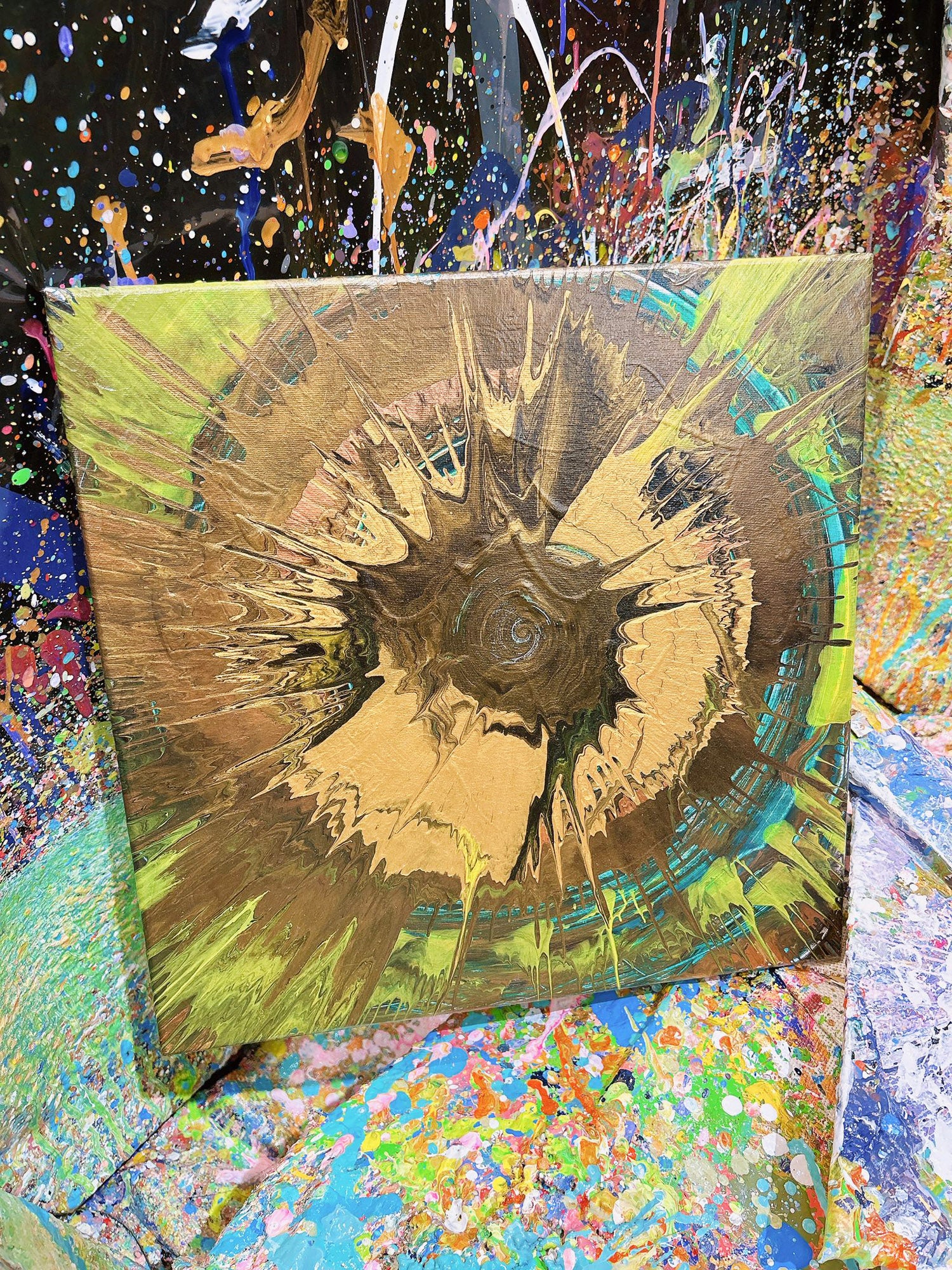 「 年輪起點 」CORE BURST 動態藝術畫 40CM